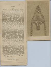 image of Carte de visite photo of a Relic of the True Cross, with accompanying article