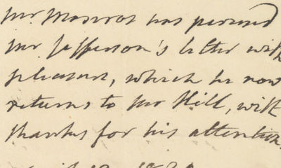 13/04/1820. Here Monroe returns the original to its recipientThe first great crisis over slavery occ...