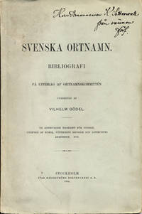 Svenska ortnamn. Bibliografi på uppdrag av…
