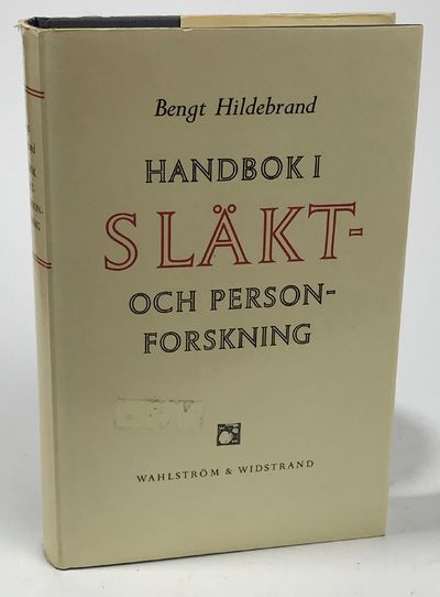Handbok i släkt- och personforskning. Del I.…