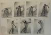 Seven 5" x 7" Photograph Prints of a Nude Male Model in a Time-Lapse Series from the Mid-20th-Century "Beefcake" Era of Photography
