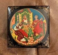 Ukrainian Antique Lacquered Hand Painted Box