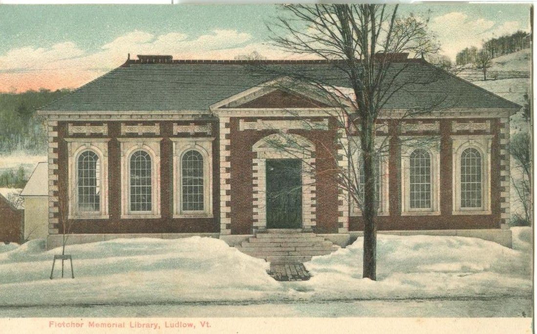 nited States Fletcher Memorial Library, Ludlow, Vt. early 1900s