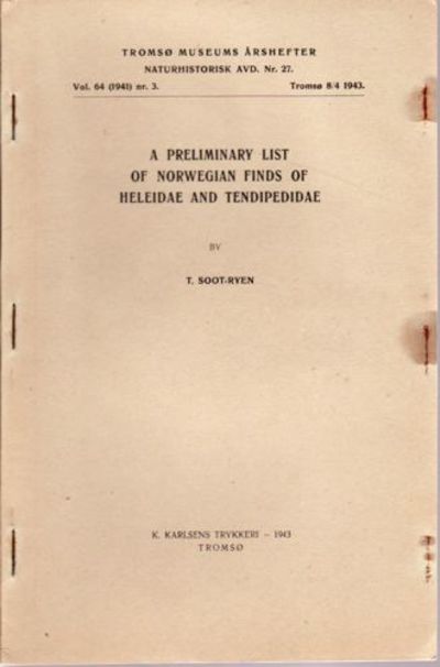 A preliminary list of Norwegian finds of Heleidae…