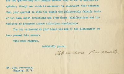 President Theodore Roosevelt and Naturalist John Burroughs Debate Whether Animals Consciously Teach Their Young, a Question TR Feels is Important