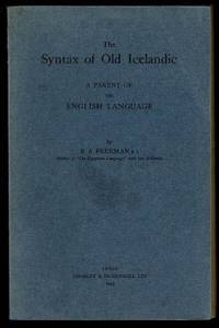 image of The Syntax of Old Icelandic: A Parent of the English Language