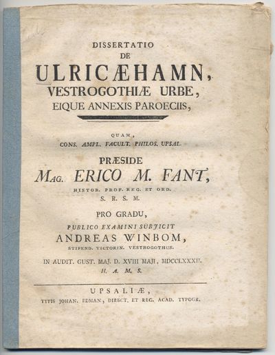 Dissertatio de Ulricæhamn, Vestrogothiæ urbe,…