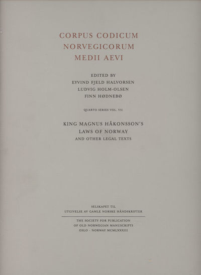 King Magnus Håkonsson`s laws of Norway and other…