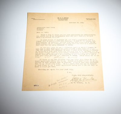 Letter from M.E. Bowles