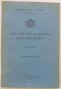 1912-1913 års allmänna bostadsräkning. 1.…