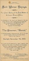 Tongue in Cheek Menu - Grand Salt Water Voyage