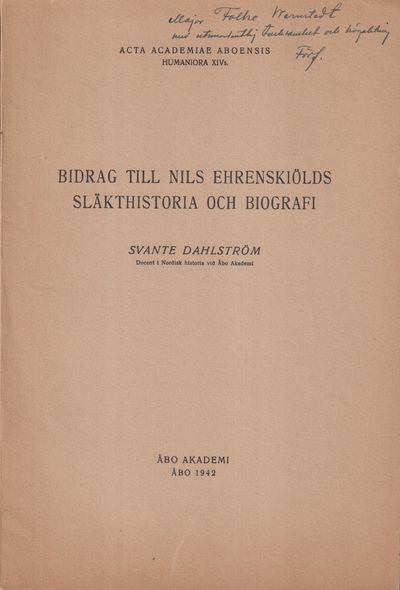 Bidrag till Nils Ehrenskiölds släkthistoria och…