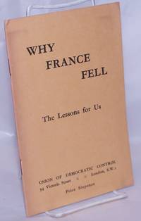 image of Why France Fell: The Lessons for Us