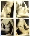 Four Large Original Mid-Century Silver Gelatin Studio-Quality Editorial Photographs of a Faceless Nude Male Model