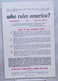 image of Who rules America? Congress? or the military