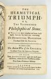 THE HERMETICAL TRIUMPH: OR, THE VICTORIOUS PHILOSOPHICAL STONE