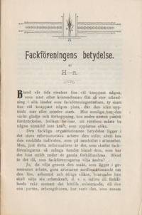Fackföreningens betydelse.