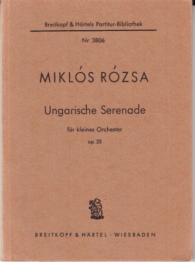 Ungarische Serenade für kleines Orchester op. 25.