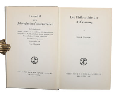 Die Philsophie der Aufklärung. - [AN IMPORTANT…