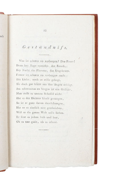 West-oestlicher Divan. - [ONE OF GOETHE’S LAST GREAT LYRICAL WORKS, UNITING EASTERN OF WESTERN POETRY] (photo 5)