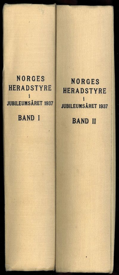 Norges heradstyre i jubileumsåret 1937. I-II.