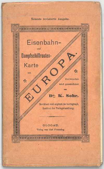 Eisenbahn- und Dampfschiffrouten-Karte von…
