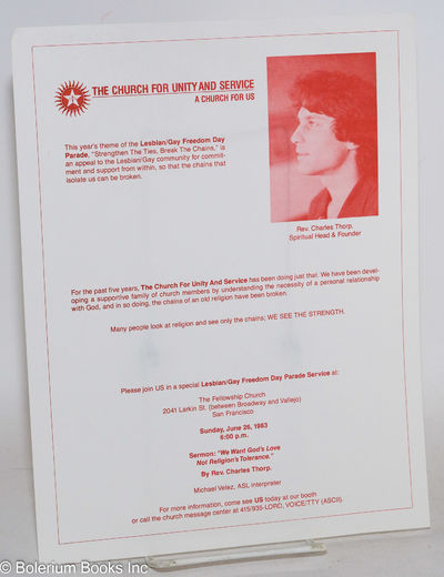 The Church for Unity and Service: a church for us [handbill]