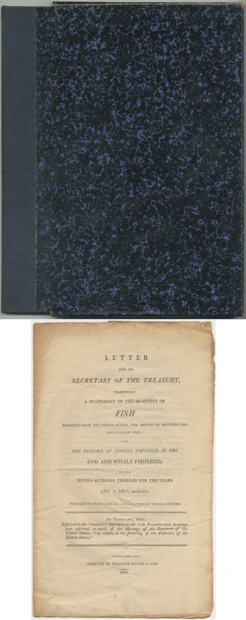 Letter from the Secretary of the Treasury Transmit