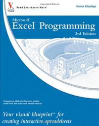 Excel Programming: Your visual blueprint for creating interactive spreadsheets