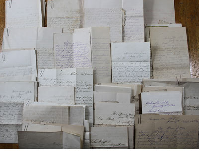 Correspondence of William Harrison Westall and Emily I. “Pink” Justice Westall, of Asheville, Buncombe County, North Carolina – Family of the novelist Thomas Wolfe, with family photographs, and ephemeral material, 1878 – 1903