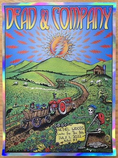 Dead & Company Poster Bethel Woods, July 1, 2022 exCollection Bill Walton