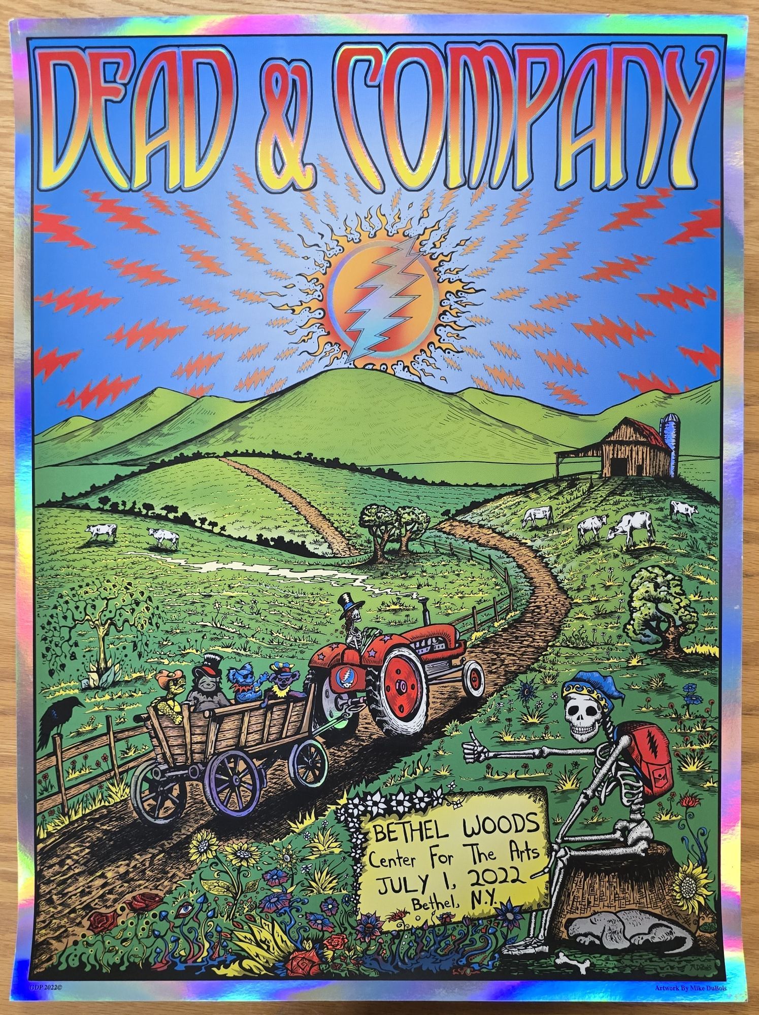 Dead & Company Poster Bethel Woods, July 1, 2022 e