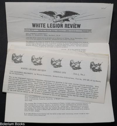White Legion Review. Volume 1, Numbers 1 (Spring) and 3 (Summer), 1973