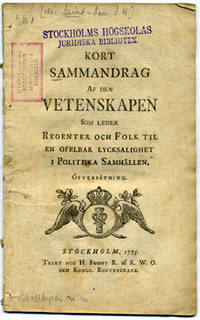 Kort sammandrag af den vetenskapen som leder…