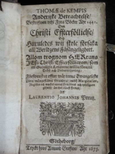 THOMÆ DE KEMPIS ANDERIJKE BETRACHTELSE /…