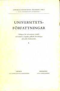 Universitetsförfattningar. Viktigare för…