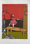 La Bambina. Lithograph signed and numbered by the artist