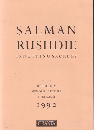 Is Nothing Sacred?. The Herbert Read Memorail…
