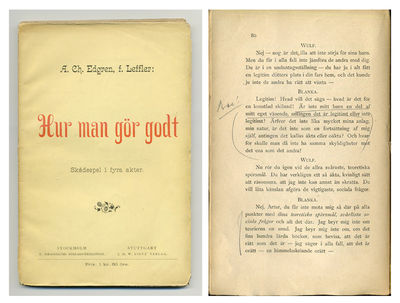 Hur man gör godt. Skådespel i fyra akter.