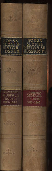 Dødsfall i Norge. Bind I 1763-1825. Bind II…