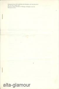 INTELLECTUAL ACHIEVERS: A STUDY OF EIGHTEENTH-CENTURY SCOTLAND; Reprinted from The American Journal of Sociology by Bonnie and Vern Bullough Bullough - 1971 - from Alta-Glamour Inc. (SKU: 58140)