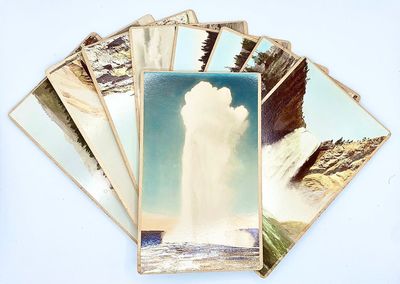 Water Color Photographs (Hand Painted) Yellowstone National Park