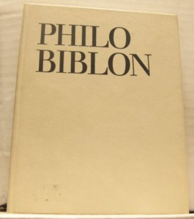 Philobiblon.