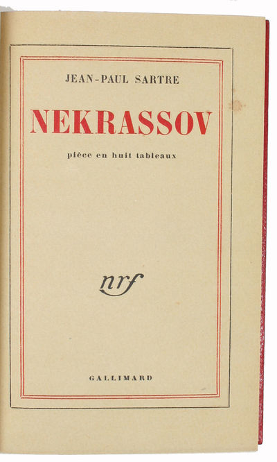 Nekrassov. Pièce en huit tableaux. - [NEKRASSOV - BOUND BY MIGUET] (photo 4)