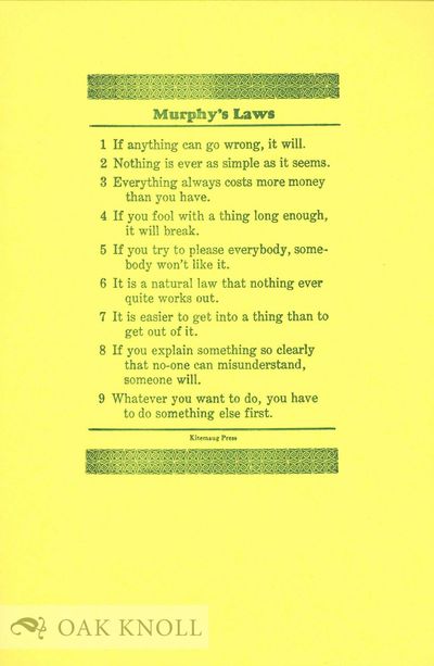 MURPHY'S LAWS