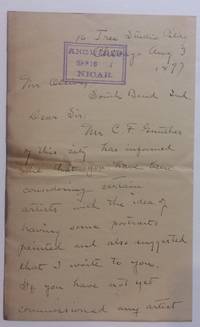 Autographed Letter Signed by Edgar Spier (1862-1944) CAMERON - Signed - 1897 - from Argosy Book Store (SKU: 284550)