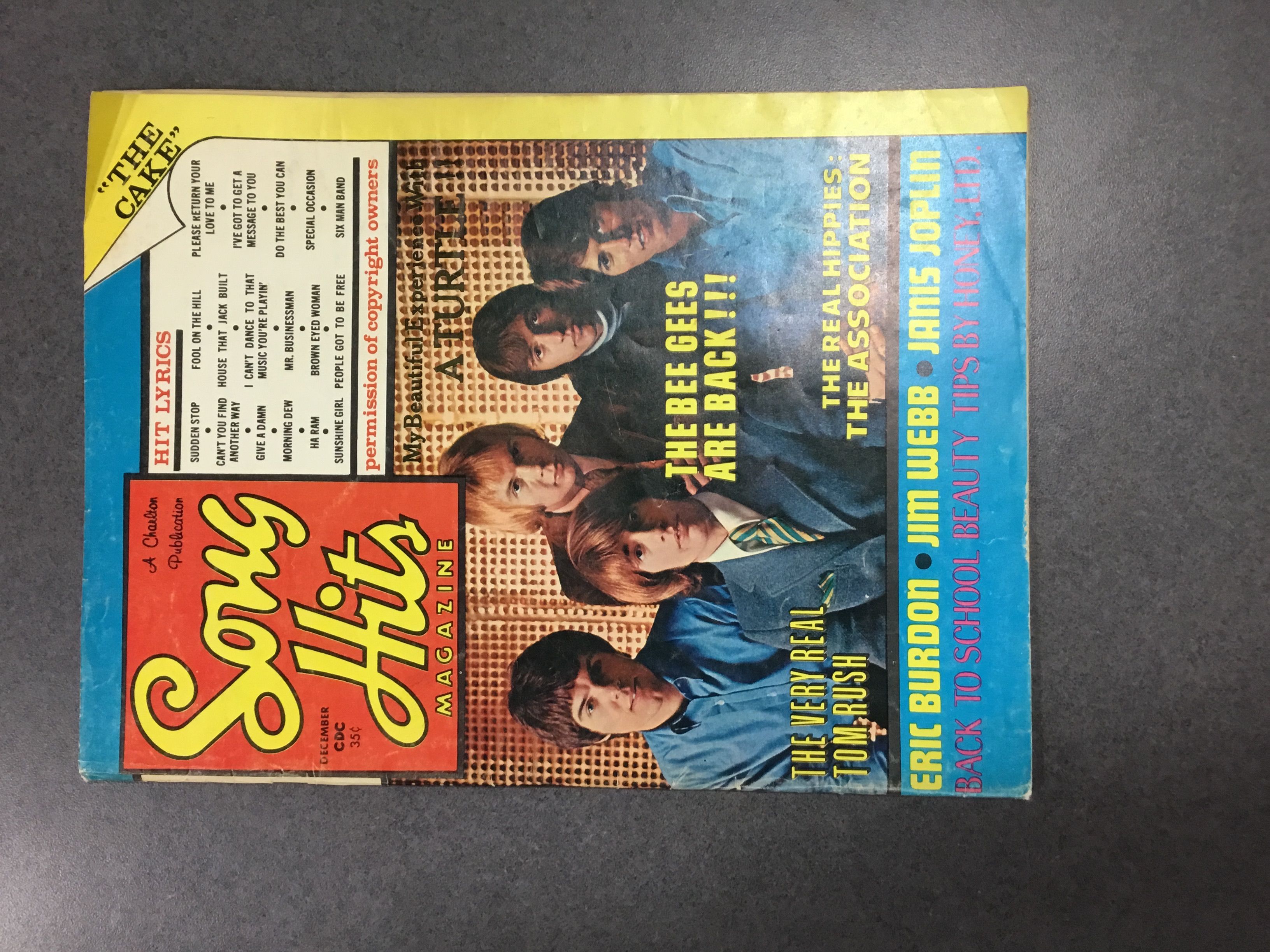 Song Hits Magazine December 1968 by Charlton 1968