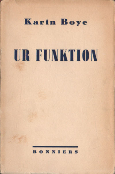 UR FUNKTION. Noveller.