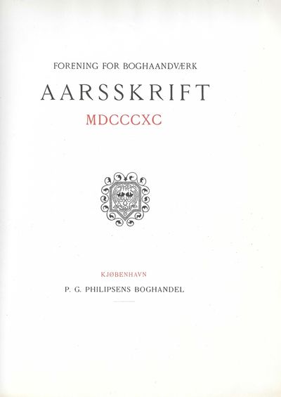 Forening for Boghaandværk. MDCCCXC (og) MDCCXCI.…