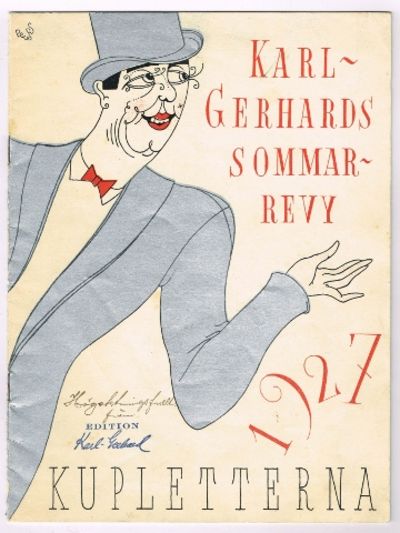 Kupletter och bilder ur Karl-Gerhards sommarrevy…